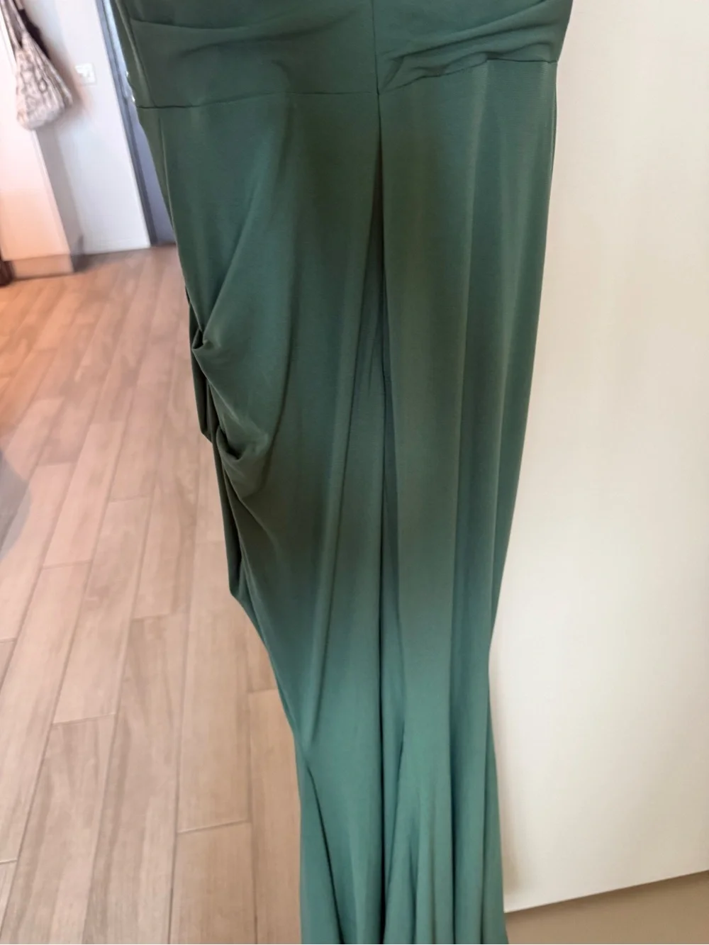 House of CB Emerald Green Ruched Maxi Dress - Picture 12 of 12